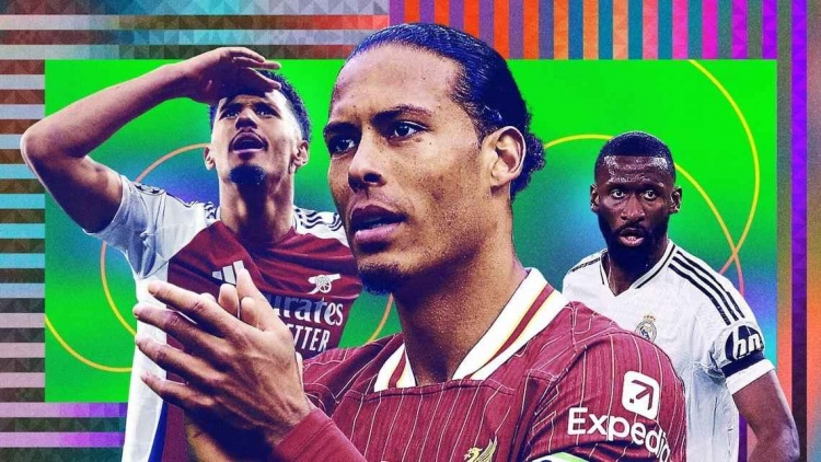 ESPN年度10大中后衛(wèi)：范迪克當選最佳，阿森納2將前4，呂迪格第3