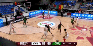 一直在進(jìn)步！馮傲U19男籃世界杯場(chǎng)均6.1分2.9籃板2.0助攻