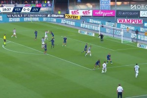 意甲3連勝遭終結(jié)！尤文1-1維羅納 小孔塞桑貼地斬馬里奧送點
